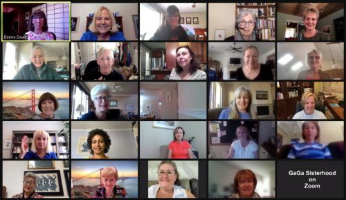 GaGa Sisterhood meets on Zoom